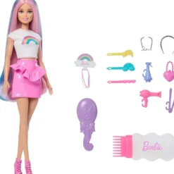 BARBIE POUPEE CHEVELURE PAILLETTEE