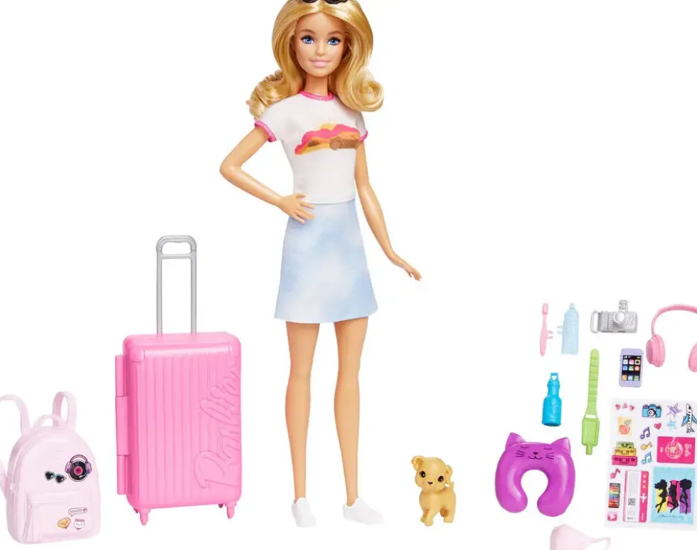 BARBIE - POUPEE COFFRET MALIBU EN VOYAGE