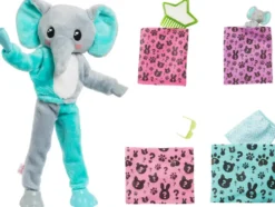 BARBIE - POUPEE CUTIE REVEAL SERIE JUNGLE AVEC ELEPHANT