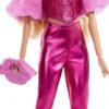 BARBIE -POUPEE DELUXE STYLE METALI-ROSE