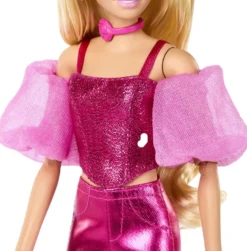 BARBIE -POUPEE DELUXE STYLE METALI-ROSE