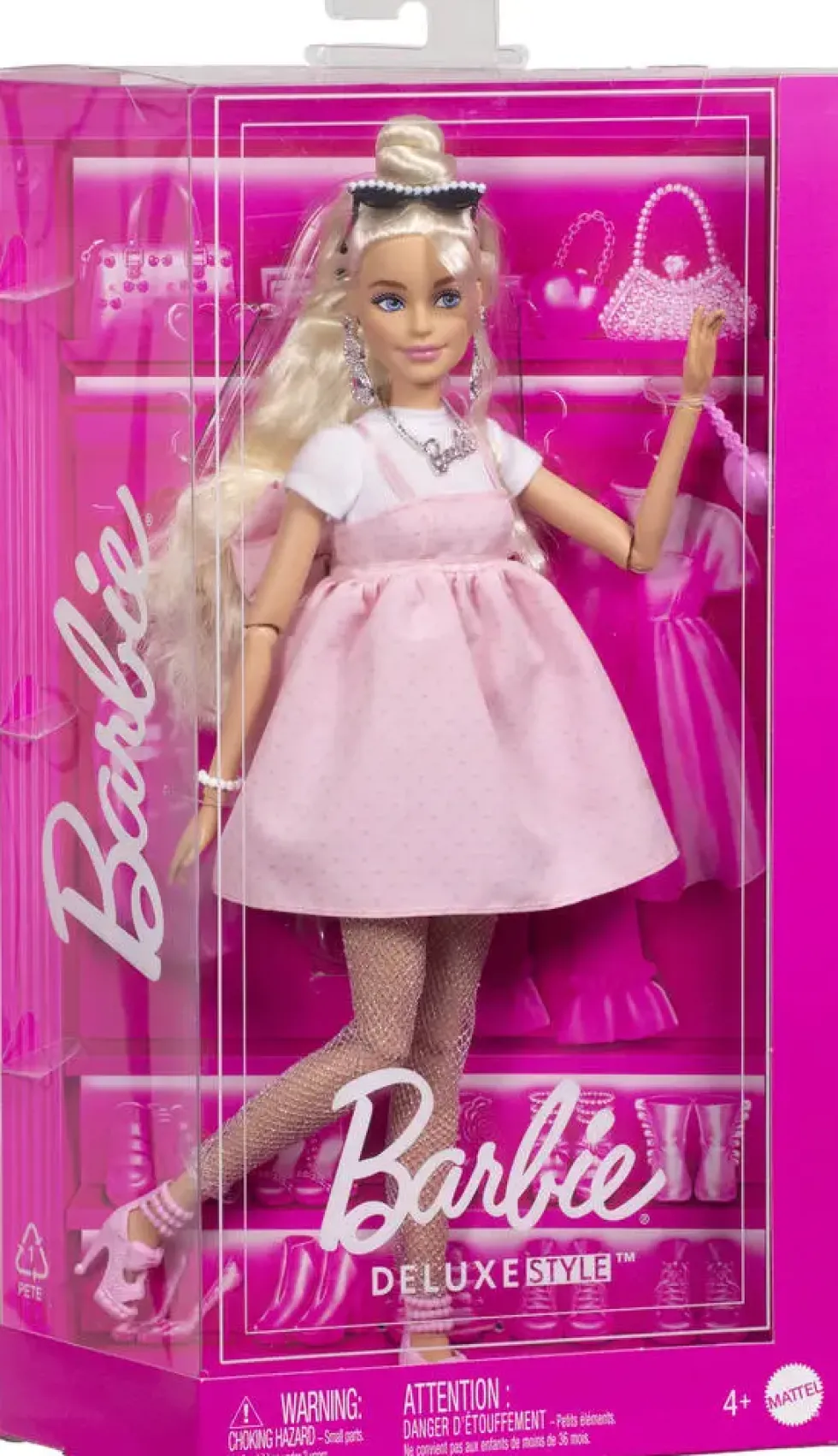 BARBIE - POUPEE DELUXE STYLE ROBE ROSE BONBON