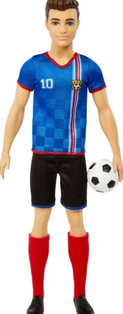 BARBIE-POUPEE KEN FOOTBALLEUR CHEVEUX COURTS N° 10