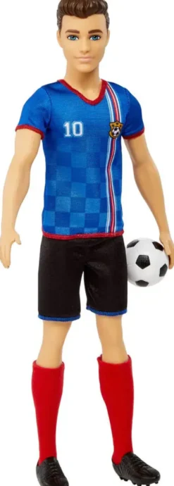 BARBIE-POUPEE KEN FOOTBALLEUR CHEVEUX COURTS N° 10