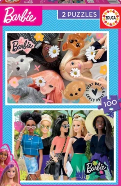 BARBIE -2 PUZZLES DE 100 PIECES