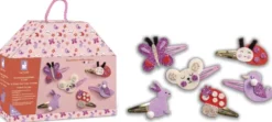 6 BARRETTES A CREER - FLOWER GARDEN