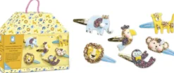 6 BARRETTES EXOTIC ANIMALS