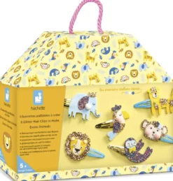6 BARRETTES EXOTIC ANIMALS