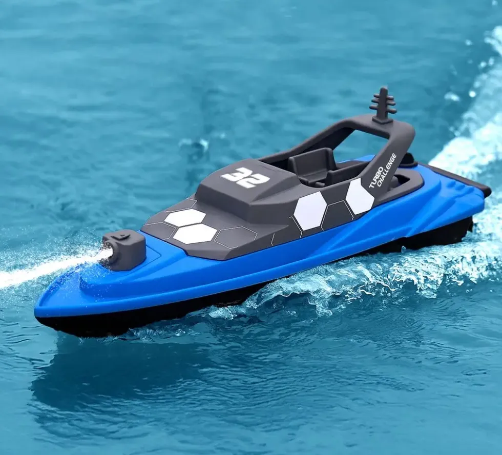 BATEAU RADIOCOMMANDE26CM PROPULSEUR D'EAU - 2.4 GHZ -