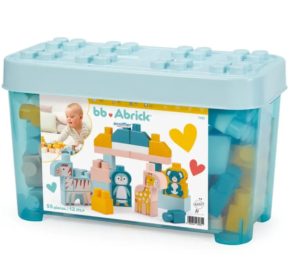 BB ABRICK - BARIL DE BRIQUES Z00 55 PIECES