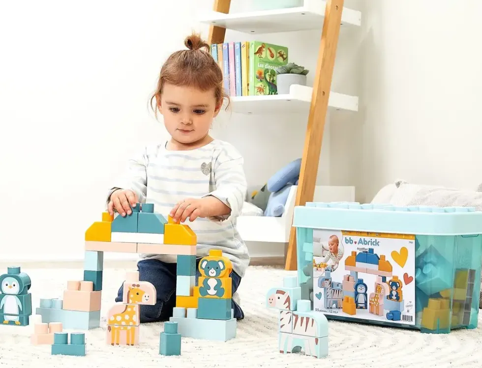 BB ABRICK - BARIL DE BRIQUES Z00 55 PIECES