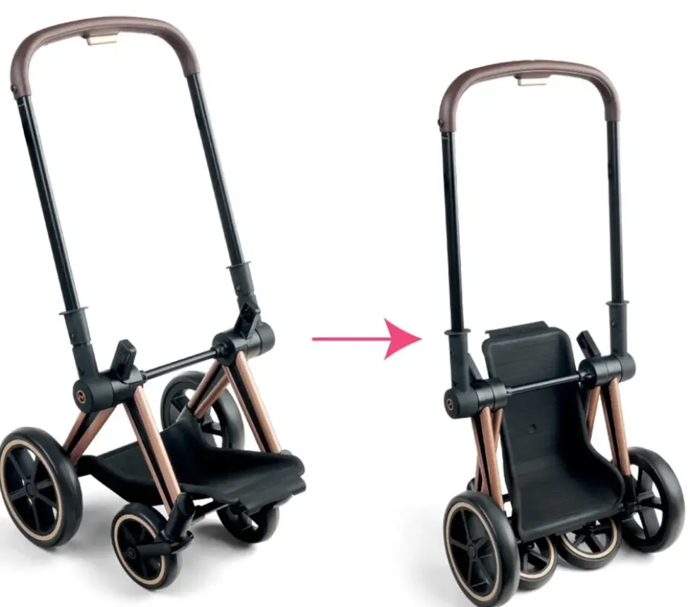 BB36/42 CYBEX PRIAM - LANDAU NOIR 3 EN 1 - COROLLE ACCESSOIRES