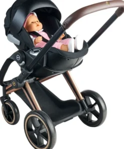 BB36/42 CYBEX PRIAM -PORTE POUPON NOIR 2 EN 1 - COROLLE ACCESSOIRES