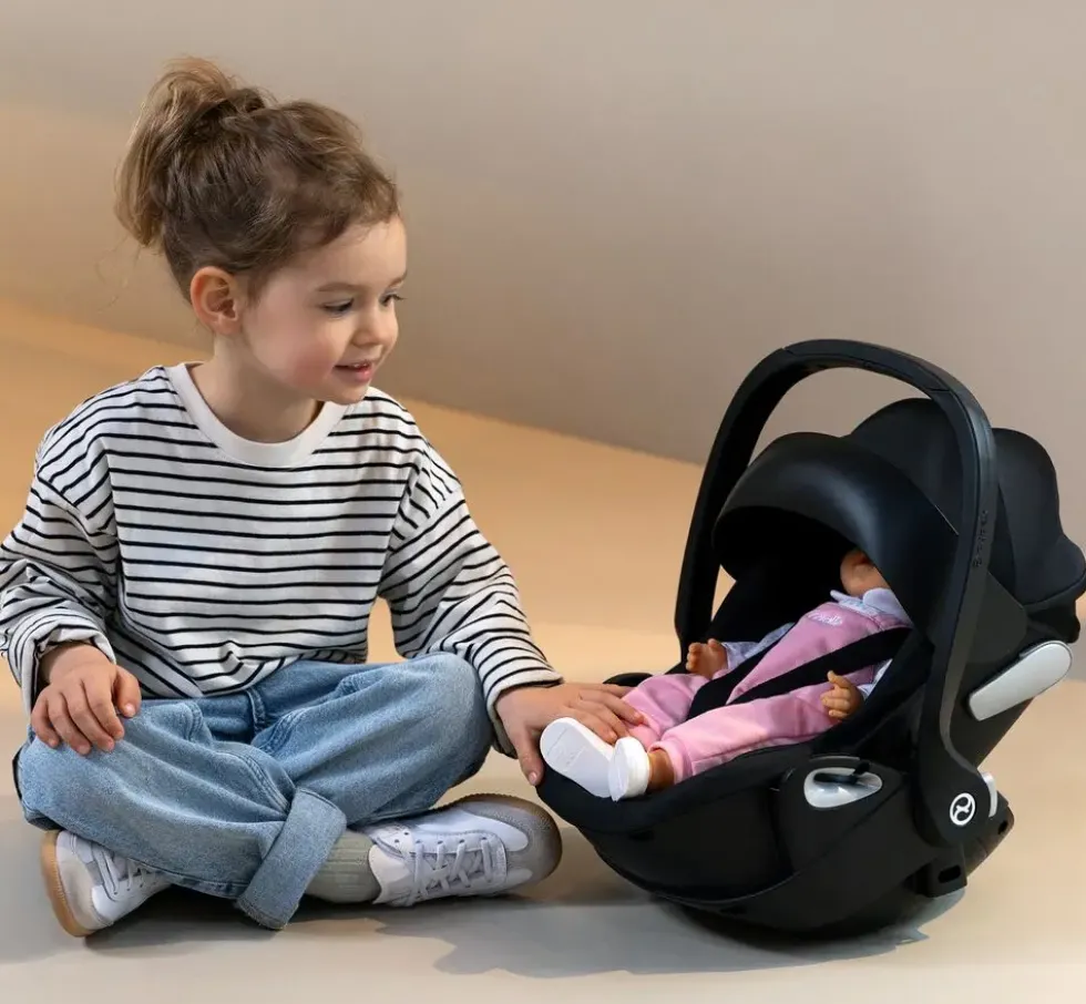 BB36/42 CYBEX PRIAM -PORTE POUPON NOIR 2 EN 1 - COROLLE ACCESSOIRES