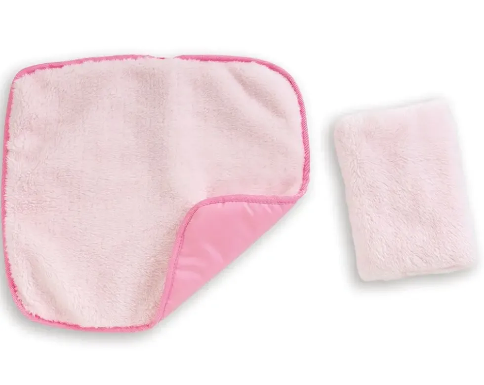 BB36/42 ENSEMBLE COUFFIN PELUCHE ROSE - COROLLE ACCESSOIRES