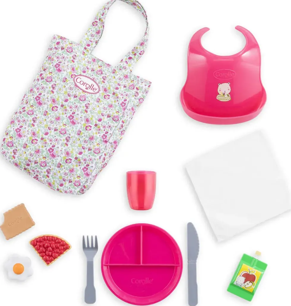 BB36 -42 GRAND COFFRET REPAS - POUR POUPON 36 ET 42CM - COROLLE ACCESSOIRES