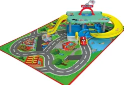 BB JUNIOR - MEGA PACK MON 1ER GARAGE BB JUNIOR / MON 1ER TAPIS + 1 VEHICULE