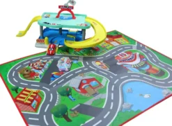 BB JUNIOR - MEGA PACK MON 1ER GARAGE BB JUNIOR / MON 1ER TAPIS + 1 VEHICULE