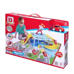 BB JUNIOR - MEGA PACK MON 1ER GARAGE BB JUNIOR / MON 1ER TAPIS + 1 VEHICULE