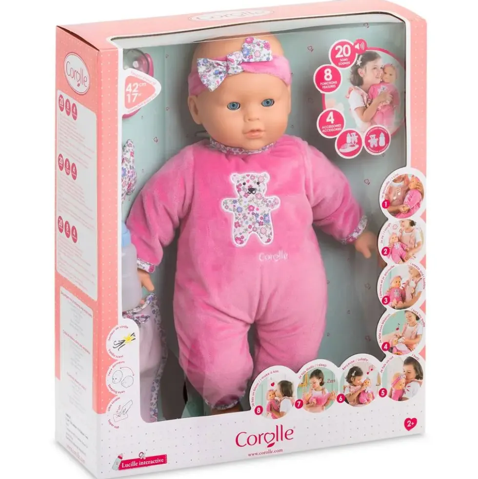 BB42 - POUPON LUCILLE INTERACTIVE 42 CM - COROLLE MON GRAND POUPON