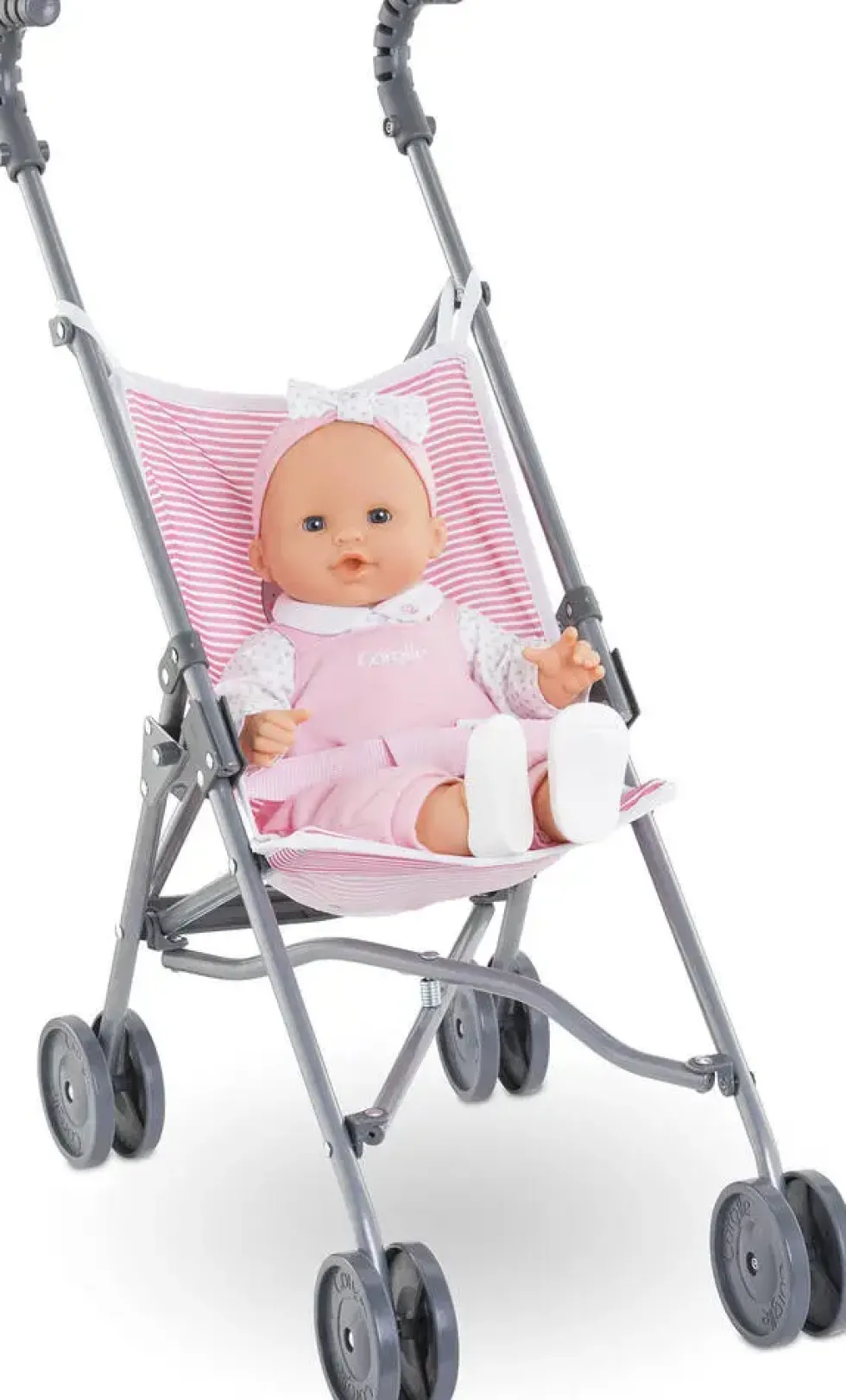 BB36/42/52 - POUSSETTE CANNE ROSE - COROLLE ACCESSOIRES