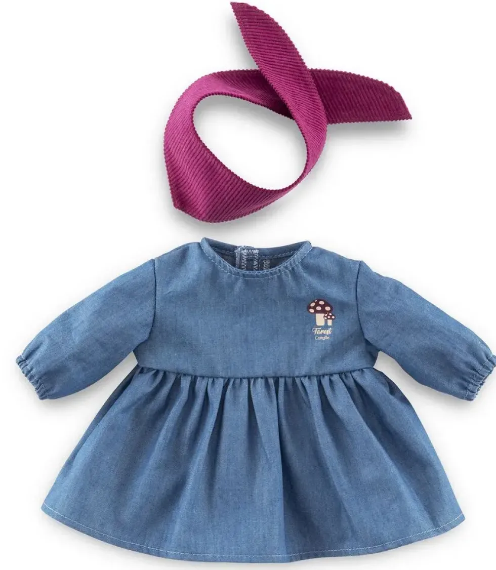 BB42 ROBE EN JEAN ML + FOULARD PETIT EXPLORATEUR COROLLE VETEMENTS