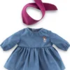 BB30 ROBE EN JEAN ML + FOULARD PETIT EXPLORATEUR - COROLLE VETEMENTS