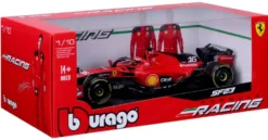 1/18 BBURAGO - FERRARI 2023 FORMULE 1 AVEC CASQUE LECLERC