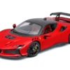 1/18 BBURAGO FERRARI - R&P SF90 XX STRADALE - ROSSO CORSA AVEC TOIT NOIR