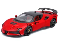 1/18 BBURAGO FERRARI - R&P SF90 XX STRADALE - ROSSO CORSA AVEC TOIT NOIR
