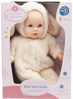 BEBE LAPIN BEIGE 35 CM