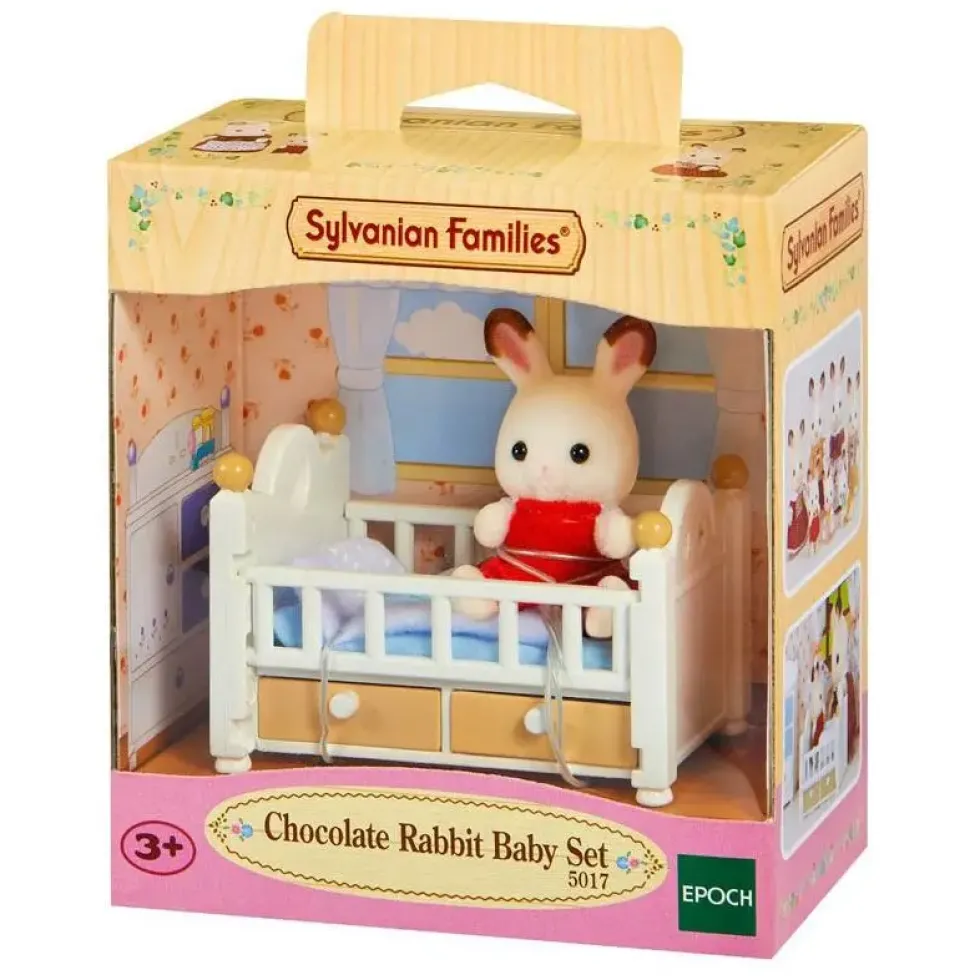 BEBE LAPIN ET LIT - SYLVANIAN TOUT POUR BEBES