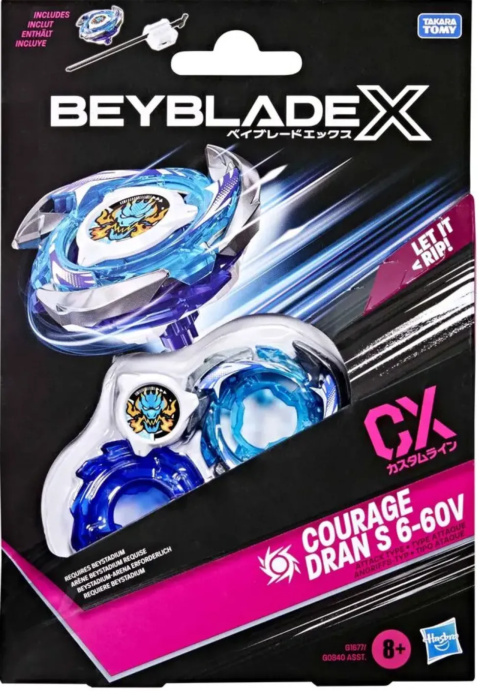 BEYBLADE X - STARTER PACK 2.0 COURAGE DRAN S 6-60V
