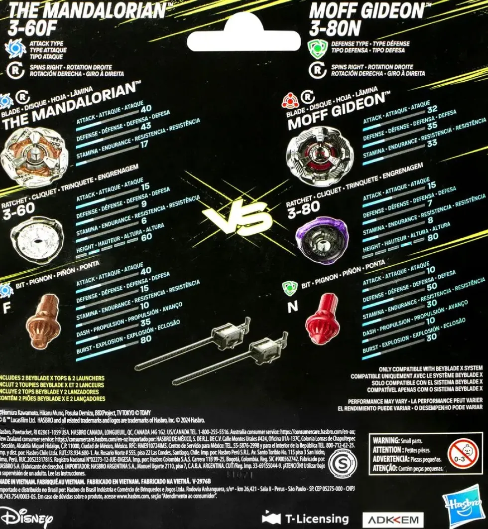 BEYBLADE X - - STAR WARS - MULTIPACK - MANDO MOFF