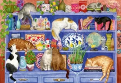 BIEN ETRE ET PUZZLE 200 PIECESCHATS SUR L'ETAGERE