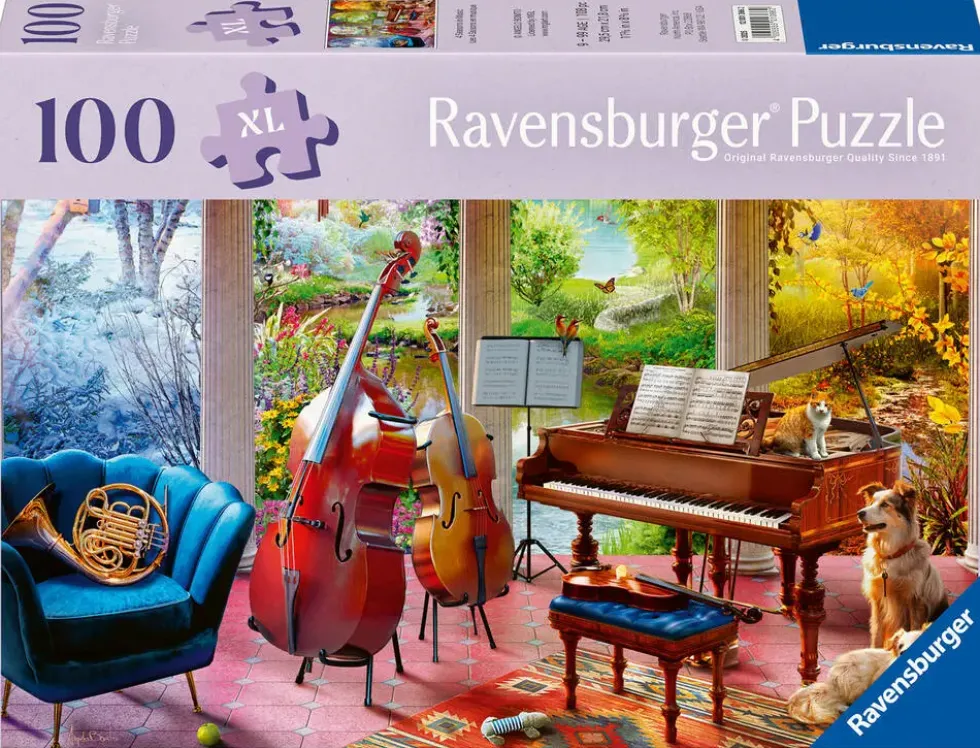 BIEN ETRE ET PUZZLE 100 PIECESLES 4 SAISONS EN MUSIQUE