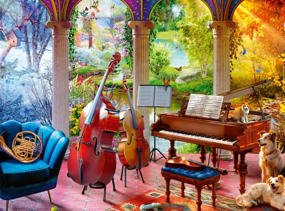 BIEN ETRE ET PUZZLE 100 PIECESLES 4 SAISONS EN MUSIQUE