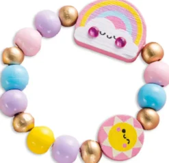 4 BIJOUX BOIS RAINBOW LAND
