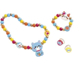 4 BIJOUX EN BOIS A CREER - PETITS CHATS
