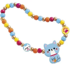 4 BIJOUX EN BOIS A CREER - PETITS CHATS