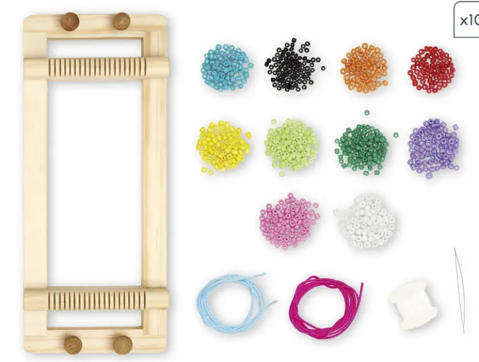 13 BIJOUX POP PERLES ET METIER A TISSER