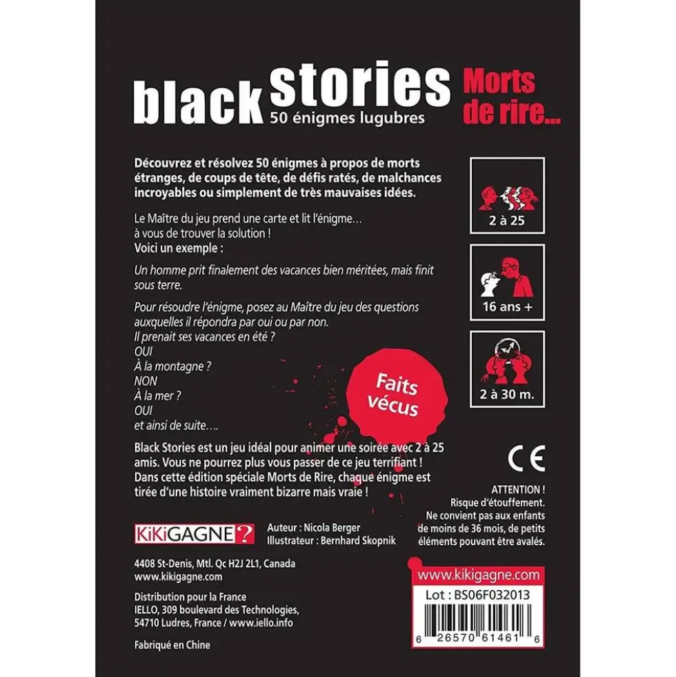 BLACK STORIES - MORT DE RIRE