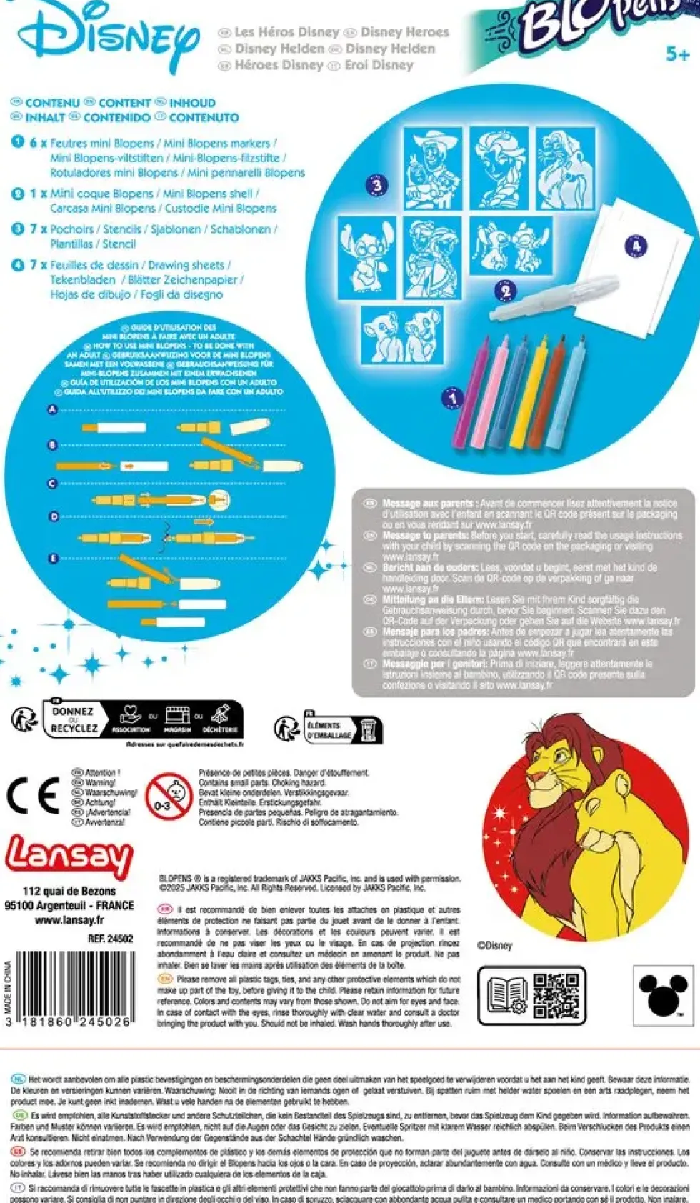 BLOPENS LES HEROS DISNEY