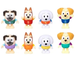 BLUEY - PACK 4 FIGURINES BINGO ET SES AMIS AU PARC AQUATIQUE