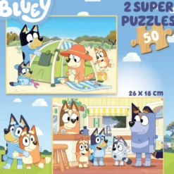 BLUEY -PUZZLE BOIS - 2 X 50 PIECES
