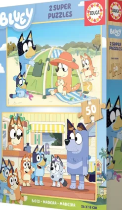 BLUEY -PUZZLE BOIS - 2 X 50 PIECES