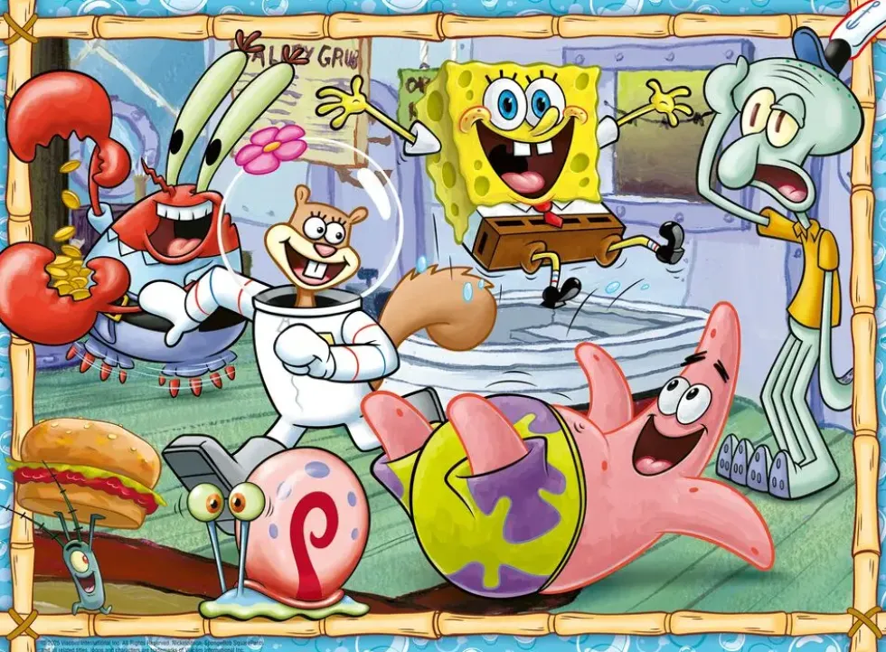 BOB L'EPONGE - PUZZLE 200 PIECES XXLNOUVELLES AVENTURES A BIKINI BOTTOM