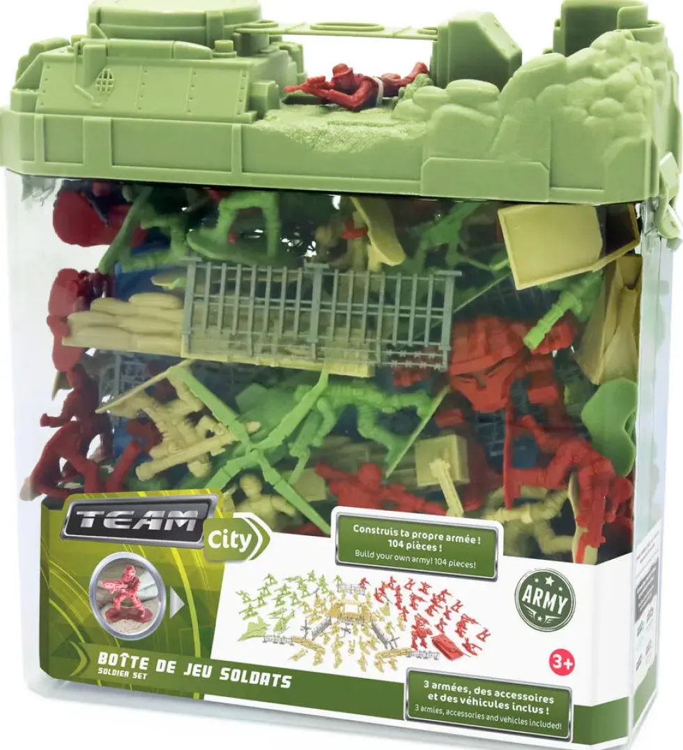BOITE DE JEU SOLDATS - 104 PIECES
