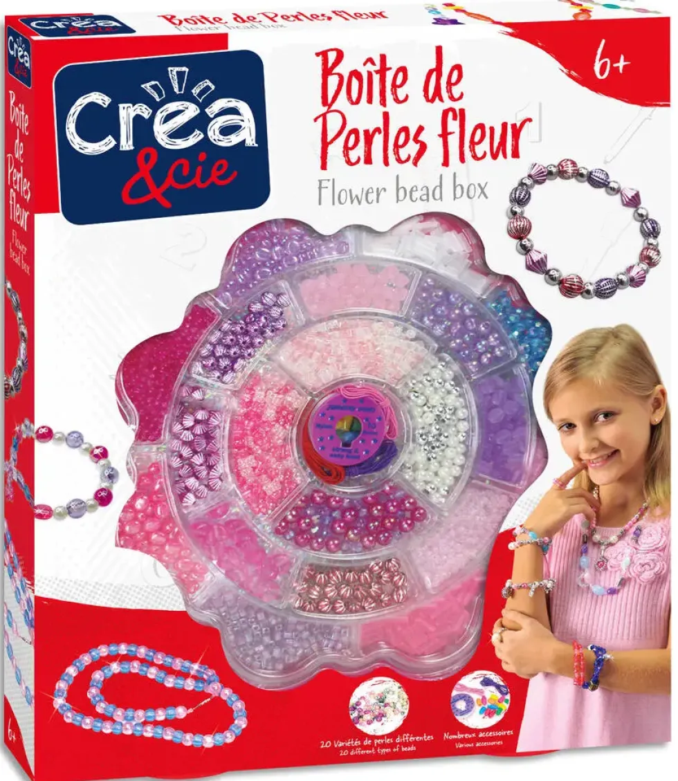 BOITE DE PERLES FLEUR