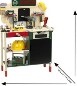 BOSCH - GRAND ETABLI EN BOIS AVEC VISSEUSE ELECTRONIQUE ET ACCESSOIRES